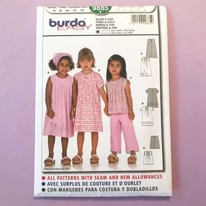 BURDA GIRL'S DRESS SEWING PATTERN SIZE 2 - 6